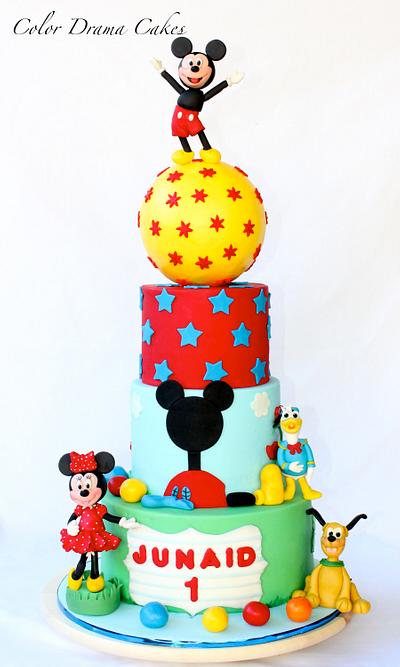 Mickey Mouse themed cake - Cake by Color Drama Cakes