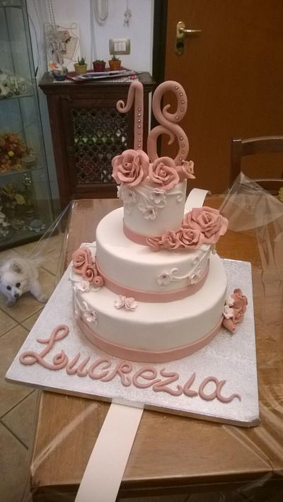 pink roses cake - Cake by mimma