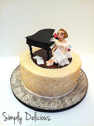 Piano Lover - Cake by Simply Delicious Cakery