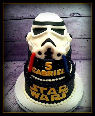 Stormtrooper Star Wars Cake - Cake by Angel Rushing