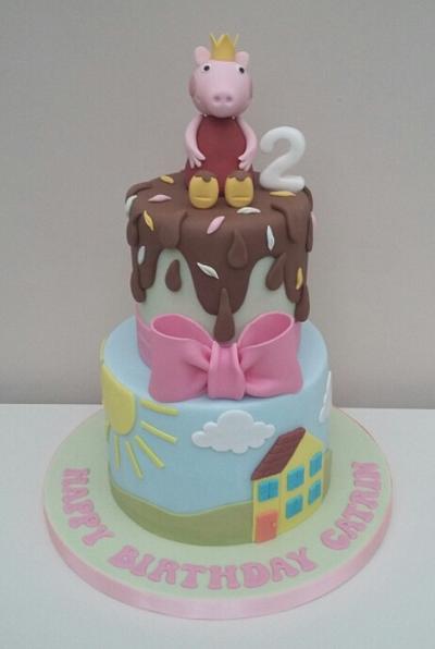 Peppa Pig Muddy Puddles  - Cake by The Buttercream Pantry