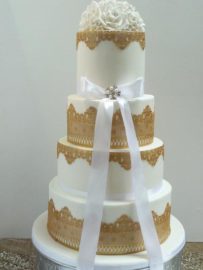 Charlotte wedding cake - Cake by Scrummy Mummy's Cakes
