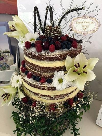 Mariani and Carlos wedding cake - Cake by Jessica