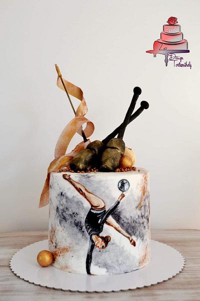 Rhythmic Gymnastics Cake - Cake by Krisztina Szalaba