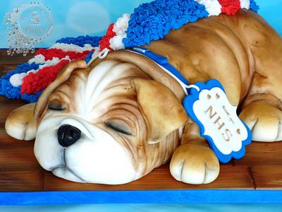 Puppy Cake for NHS - Cake by Beata Khoo