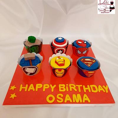 "Avengers cupcakes" - Cake by Noha Sami