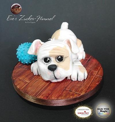 My British puppy Bulldog -  "Pawfectly Dog-licious " Collaboration - Cake by Eve´s Zucker-Himmel