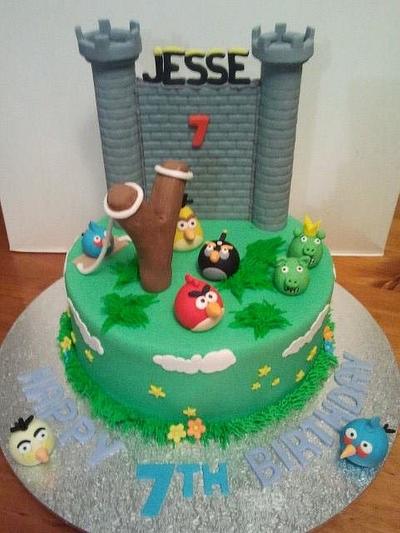 Angry Bird cake - Cake by WhoWantsCake