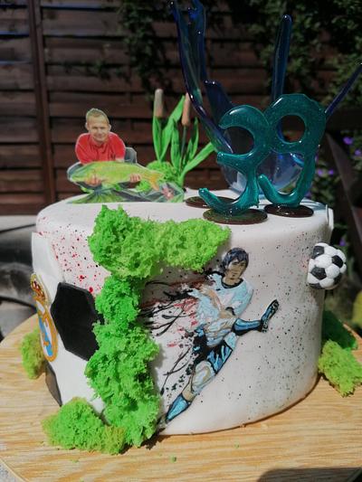 Fishing cake or football cake? Both of them!  - Cake by Cukniságok