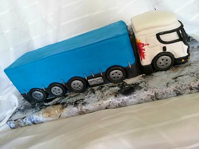Scania truck - Cake by Édesvarázs