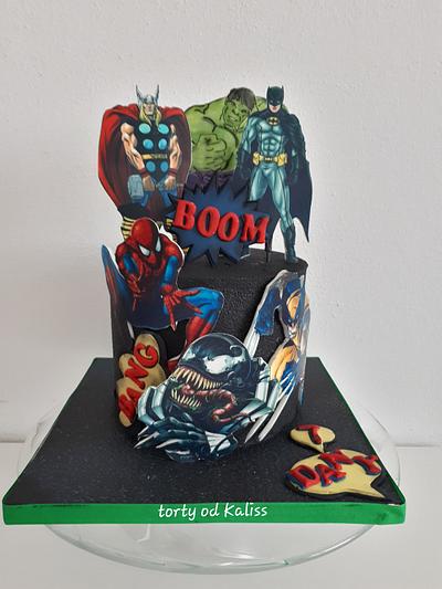 Awengers birthday - Cake by Kaliss