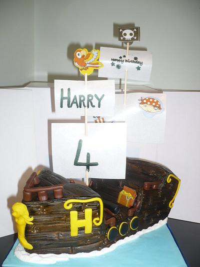 ye old pirate ship - Cake by Debbie
