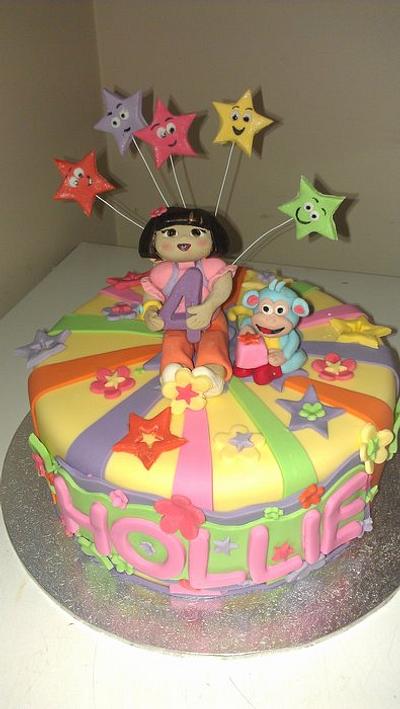 dora and boots - Cake by jodie baker