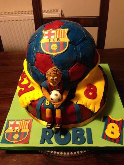 FC Barcelona cake - Cake by CandyCakes