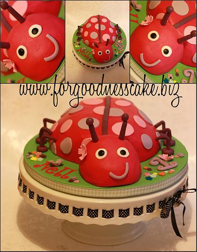 Nell's ladybird - Cake by Forgoodnesscake