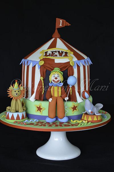 "circus"themed 1st Birthday cake - Cake by designed by mani