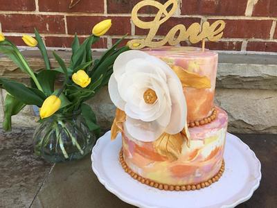 First Buttercream Stacked Cake - Cake by Pippa