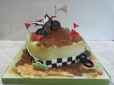 motocross cake - Cake by Simona
