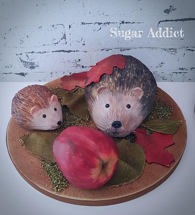 hedgehog family - Cake by Sugar Addict by Alexandra Alifakioti