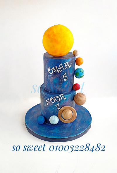 Space cake - Cake by SoSweetbyAlaaElLithy