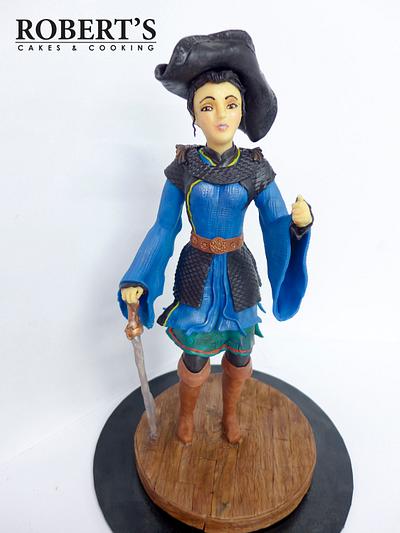 Pirate lady chocolate sculpture - Cake by Robert Harwood