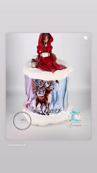 "Annabelle in the Christmas wood Cake"  - Cake by Denise Camarlinghi