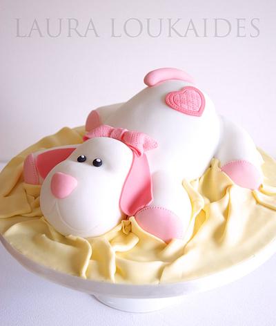 Pink Puppy Cake - Cake by Laura Loukaides