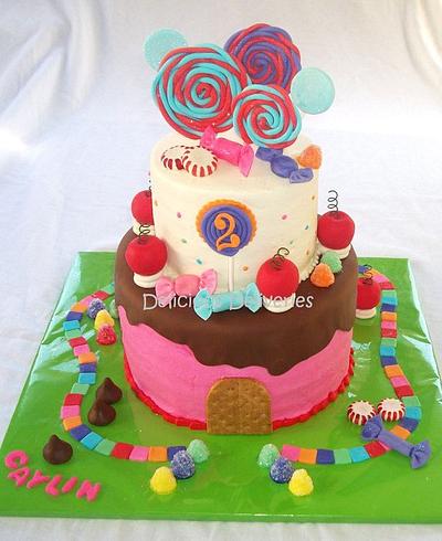 Candy Land Cake - Cake by DeliciousDeliveries