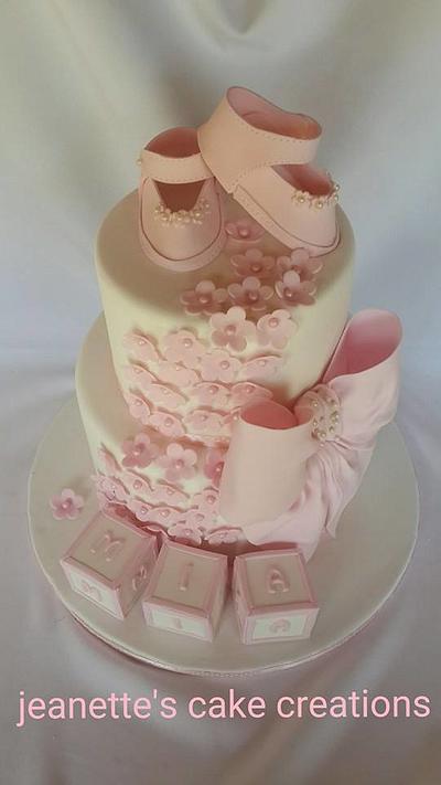 Christening cake - Cake by Jeanette's Cake Creations and Courses