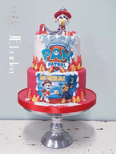 Fire! PawPatrol to rescu - Cake by Judith-JEtaarten