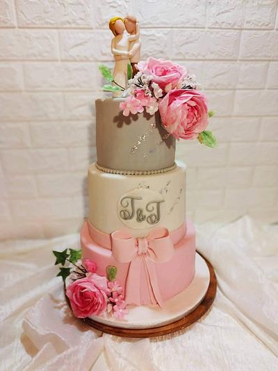 Wedding cake - Cake by RekaBL86