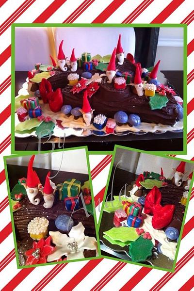 The Christmas Elves Came Out to Play! - Cake by Anda Nematalla