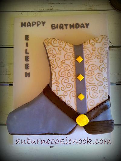 Jeweled Boot - Cake by Cookie Nook