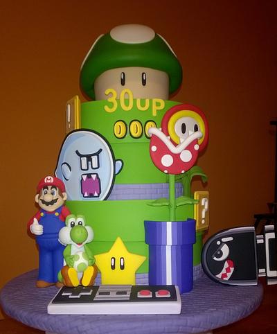 Super Mario Birthday Cake - Cake by Emma Moore
