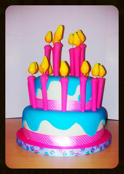 Whimsical Birthday cake - Cake by AmbersBakingCompany