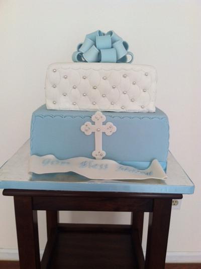 Christening cake for Mason - Cake by the cake outfitter
