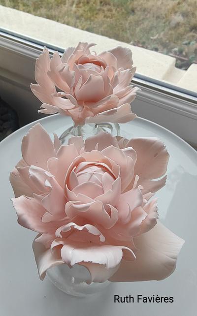 Just  Pink Peonies - Cake by Ruth - Gatoandcake