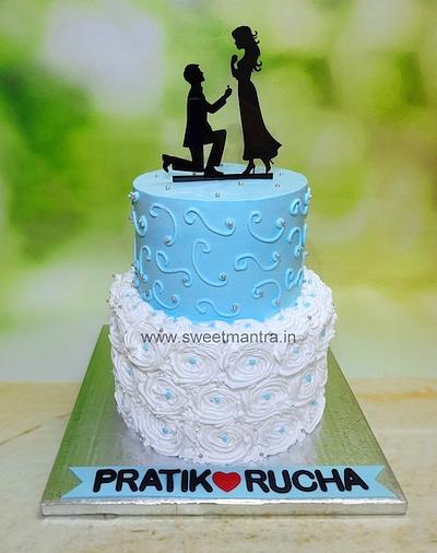 Proposal Cream cake - Cake by Sweet Mantra Homemade Customized Cakes Pune