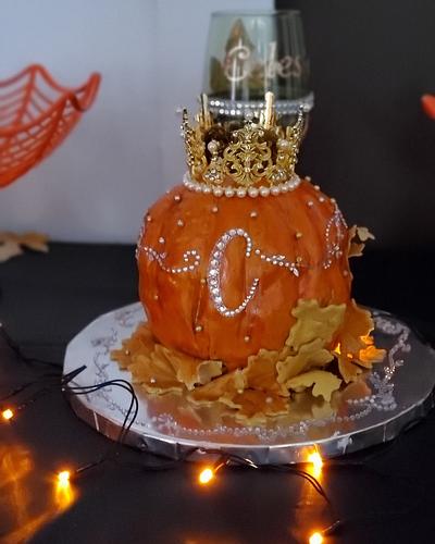 Princess Pumpkin Cake - Cake by Celene's Confections
