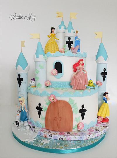Fairytale Castle Birthday Cake  - Cake by Sharon, Sadie May Cakes 