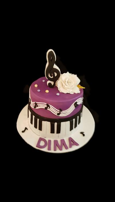 Piano themed cake. - Cake by Hala Heikal