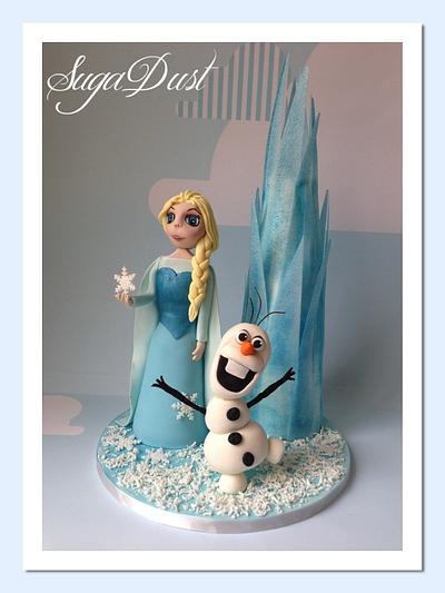 Elsa & Olaf - Cake by Mary @ SugaDust