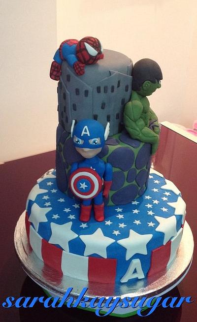 Marvel Cake - Cake by Sarah Kay Sugar