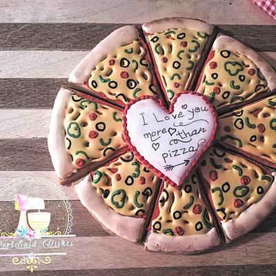 Pizza cookies  - Cake by Olamohamed