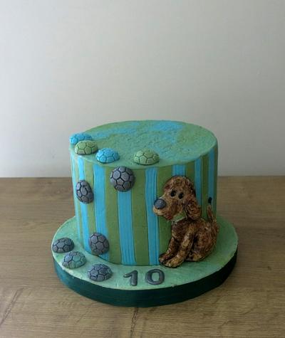 Playful Pup - Cake by The Garden Baker