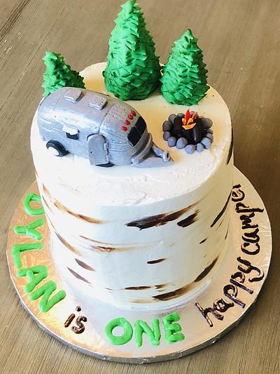 Happy Camper First Birthday - Cake by MerMade