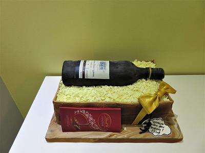 A bottle of wine - Cake by Nora Yoncheva