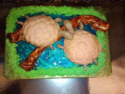 Two Turtles - Cake by Sherri