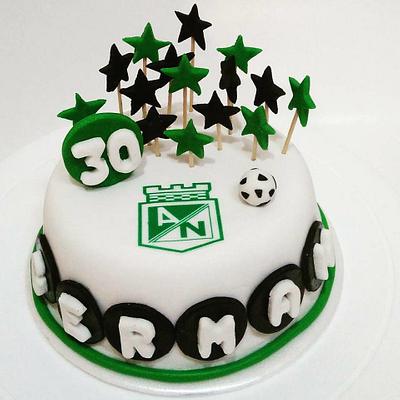 Torta Atlético Nacional - Cake by Tata Postres y Tortas