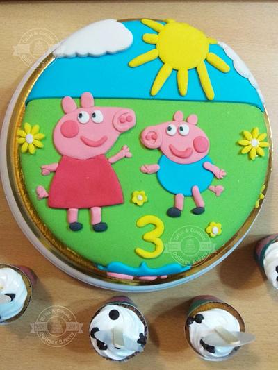 Torta Peppa Pig Cake - Cake by Tortas y Cupcakes Bakery